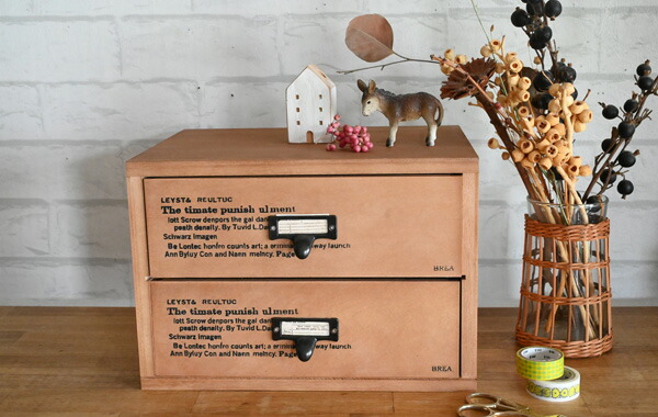 楽天市場】小物の収納におすすめの木製卓上引き出し『 木製2段チェスト