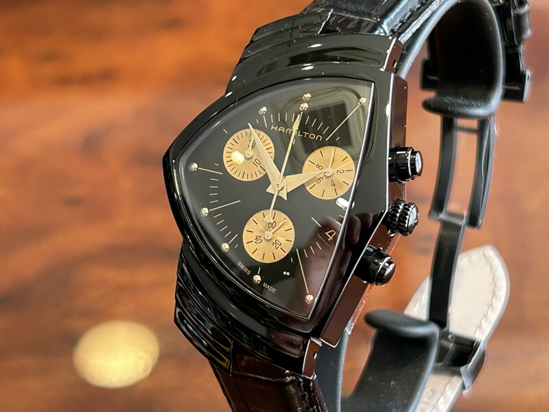 楽天市場】ハミルトン 腕時計 HAMILTON ブラック＆ゴールド