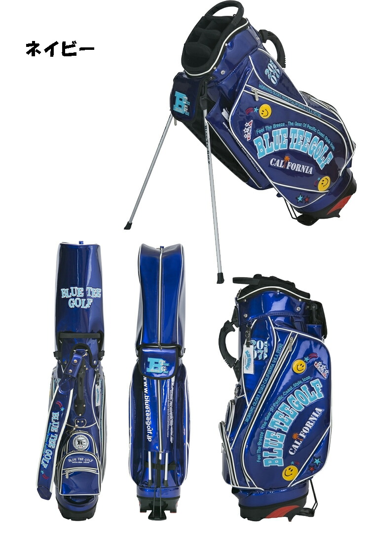 楽天市場】ブルーティーゴルフ エナメル スタンド式 キャディバッグ 9