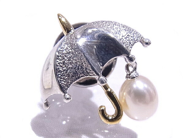 楽天市場】ミキモト MIKIMOTO ピンブローチパールブローチ 傘モチーフ