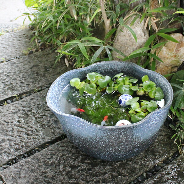 黄瀬戸 こね鉢・水鉢・花鉢・めだか鉢**昭和レトロ** 古い特大こね鉢