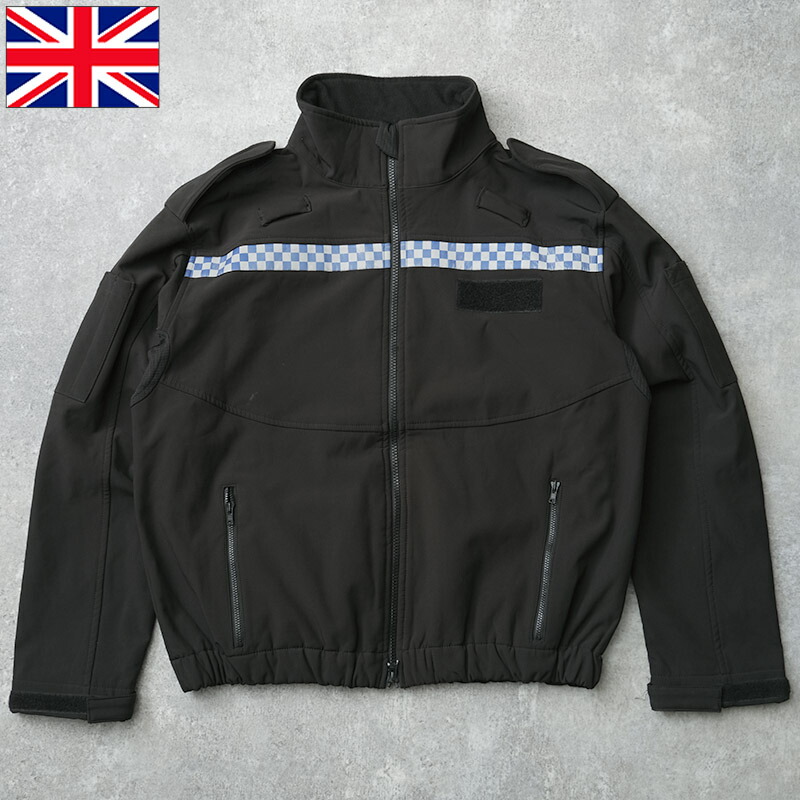 楽天市場】イギリス ポリス ソフトシェルジャケット ブラック USED