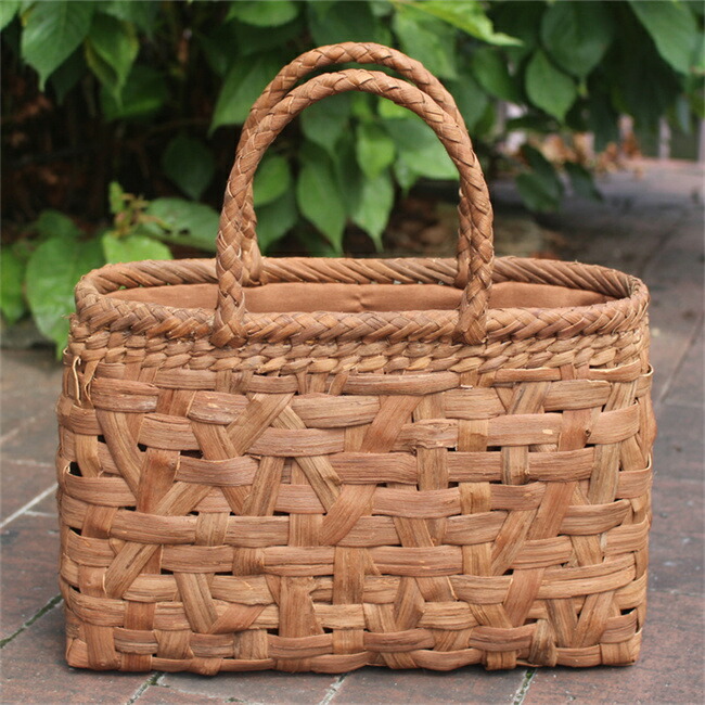 楽天市場】乱れ編み 山葡萄 かご 籠 バッグ 一番皮 中布と内ポケット