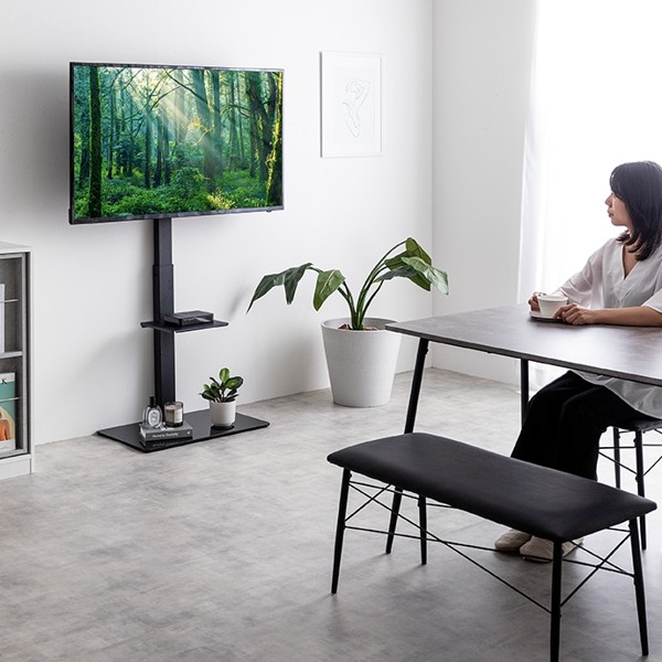 楽天市場】テレビスタンド 32インチから55型対応 首振り スイング 白