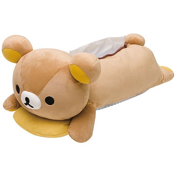 楽天市場】【送料無料!】 リラックマ ぬいぐるみティッシュカバー