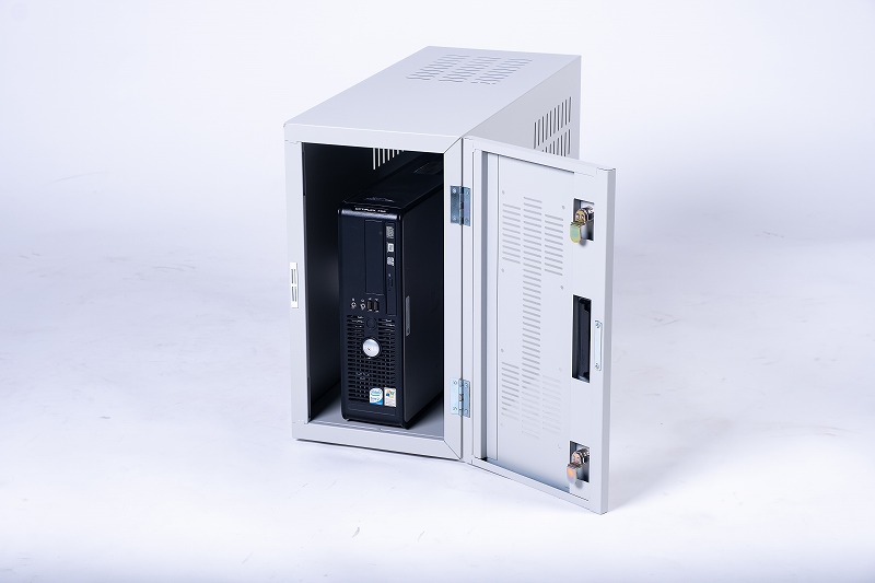 楽天市場】セキュリティボックス M 鍵付き 排熱 デスクトップ PC