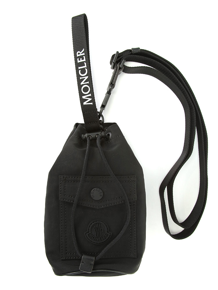 楽天市場】モンクレール MONCLER ロゴ ボディストラップ付 ミニポーチ