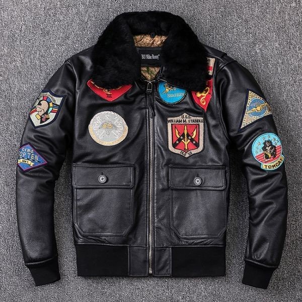 楽天市場】G1フライトジャケット刺繍ワッペン ブルゾン MA-1革ジャン G