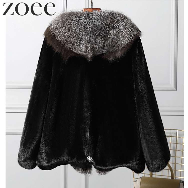 楽天市場】ミンクファーポンチョ ジャケット ケープコート フォックス