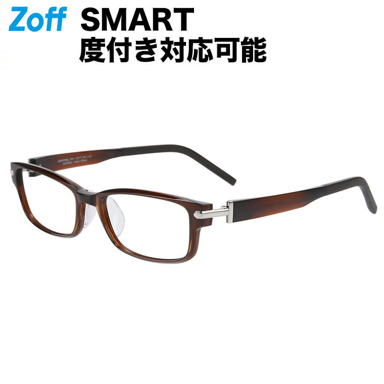 楽天市場】|スクエア型 めがね（ブラウン） Zoff SMART BUSINESS（ゾフ