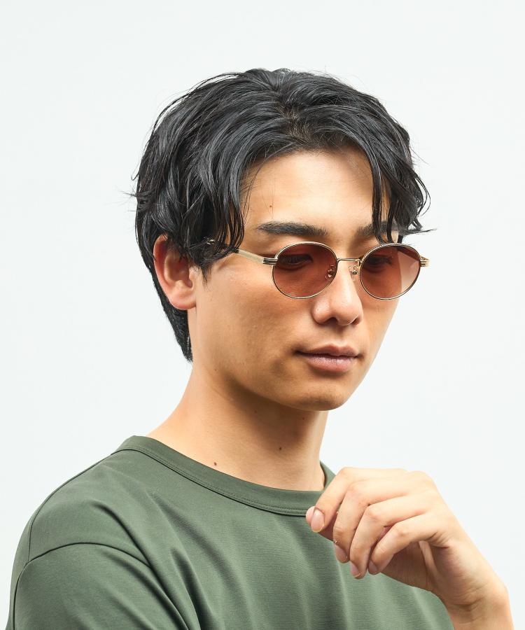 楽天市場】|Zoff STUDIO SEVEN オーバル型 サングラス (ゴールド