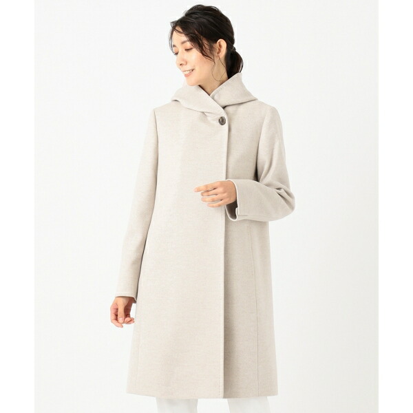 楽天市場】ウールアンゴラビーバー フーデッド コート／23区 : 丸井