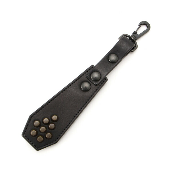 BLACK MEANS キーホルダー スラッパー ロングスタッズ レザー