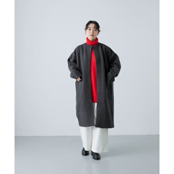 楽天市場】ウールノーカラーコート／かぐれ（kagure） : 丸井（マルイ