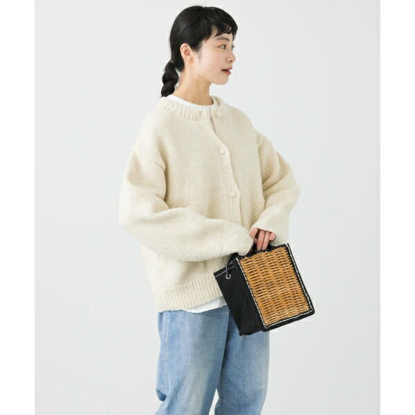 楽天市場】ペルークルーネックカーディガン／かぐれ（kagure） : 丸井