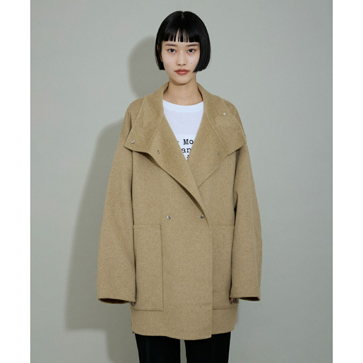 楽天市場】【WEB限定・サステナブル】スタンドカラーハーフリバー