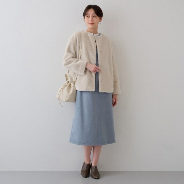 楽天市場】【トレンドコート】大人フェイクファーコート／インディヴィ