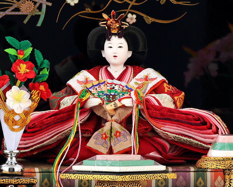 楽天市場】雛人形 コンパクト おしゃれ 親王飾り 隆山作 h243-fz