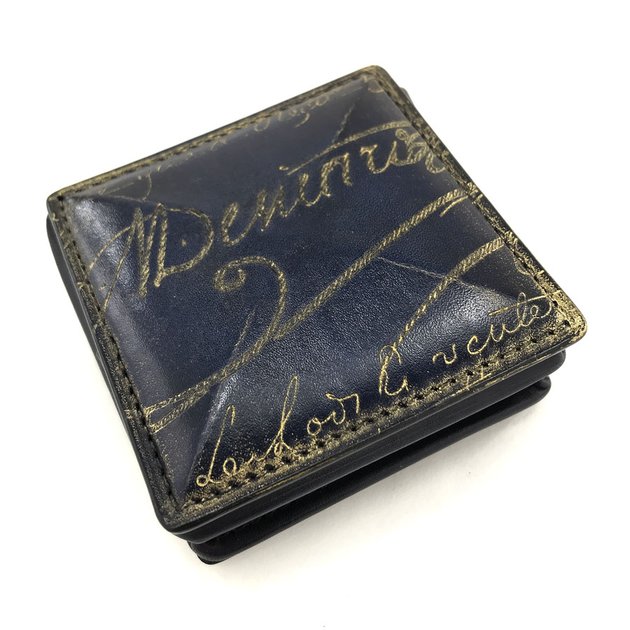 Berluti ネイビー レザー ノベルティグッズ Berluti ネイビー レザー