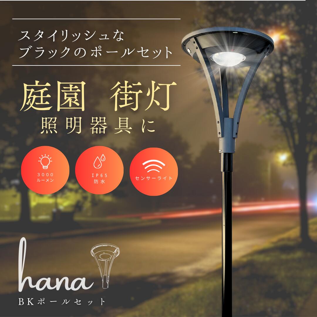 楽天市場】GSL31-18W-3000L(hana)＋BT※ブラック単管（ポール）2本+金具