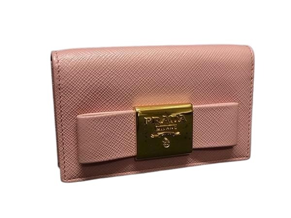 プラダ 名刺入れ美品 - 1MC122 レザー PRADA プラダ カードケース 名刺