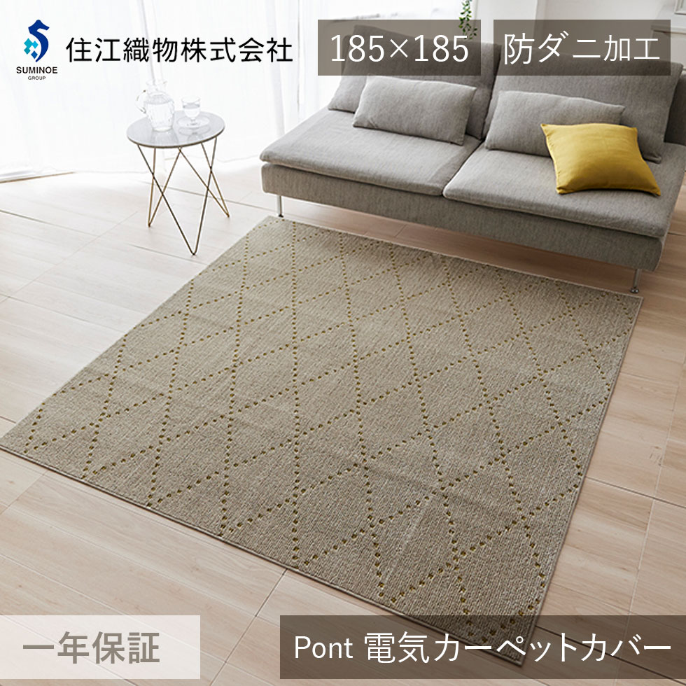 楽天市場】住江織物 電気カーペットカバー Pont（ポント） ホット