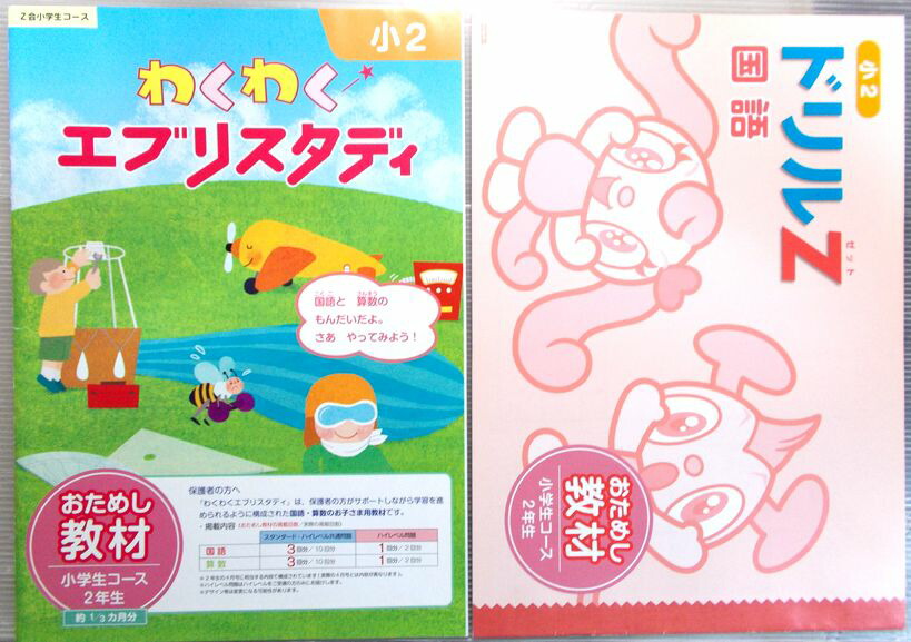 Z会小学生コース ハイレベル 2年生1年分2022 わくわくエブリスタディ Z