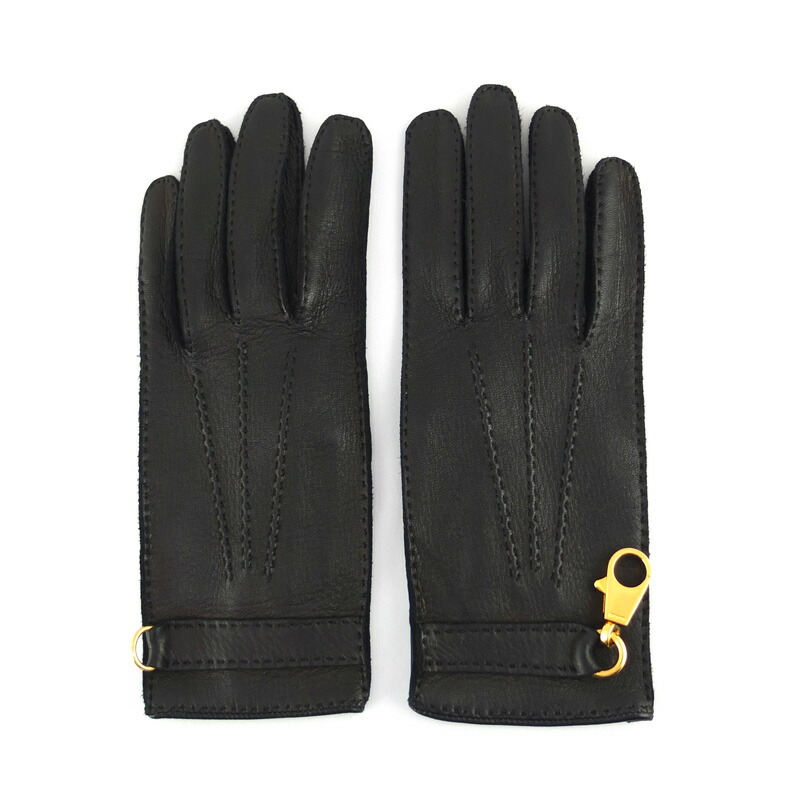 HERMES エルメス 手袋 グローブ レザー カシミア 71/2 楽天市場