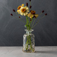 ガラス専門店｜ガラス工房マル｜花瓶 ロックなガラス 金あみ（四角