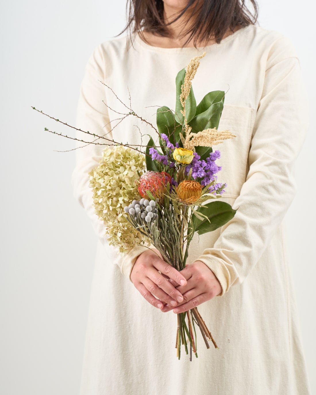 新しい私のための、花支度のブーケ 商品ページ - 土と風の植物園