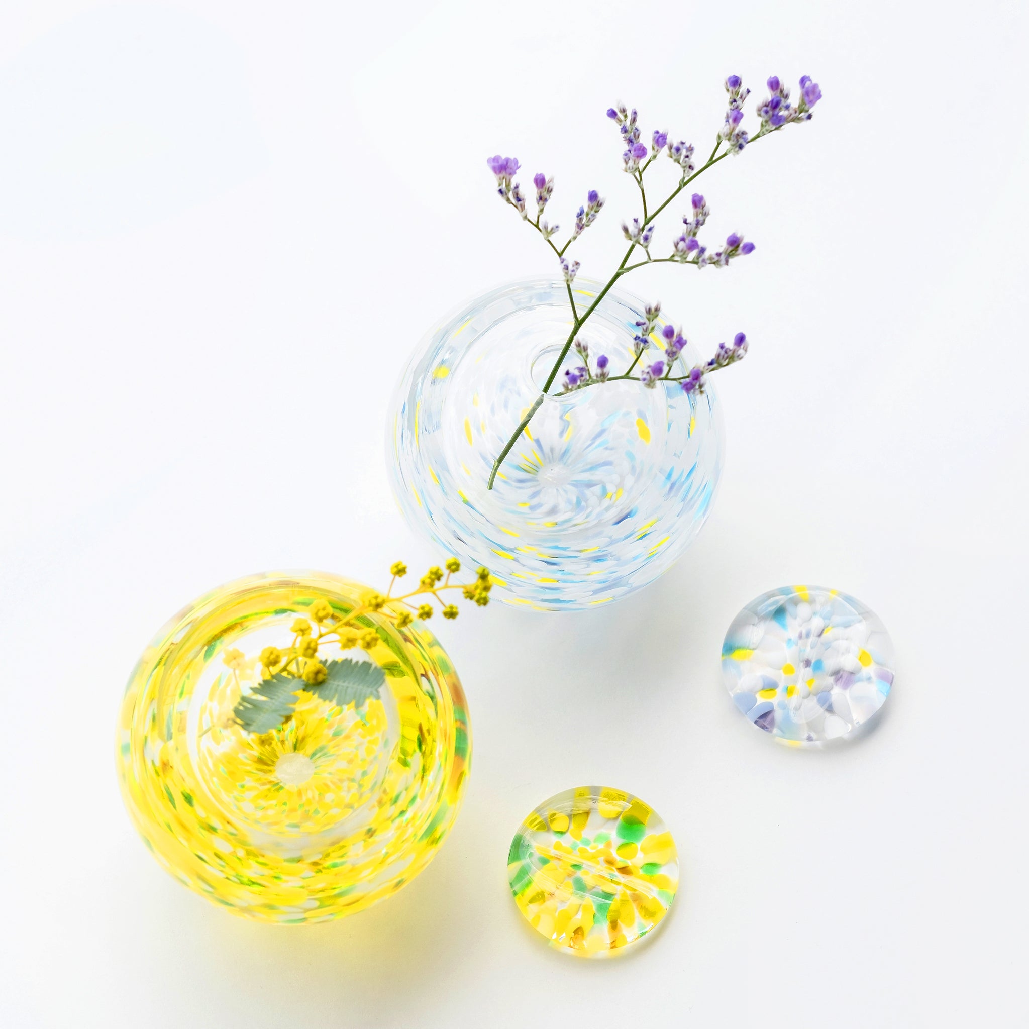 津軽びいどろ にほんの色 ふうけい 一輪挿し 向日葵 | 青森県の伝統