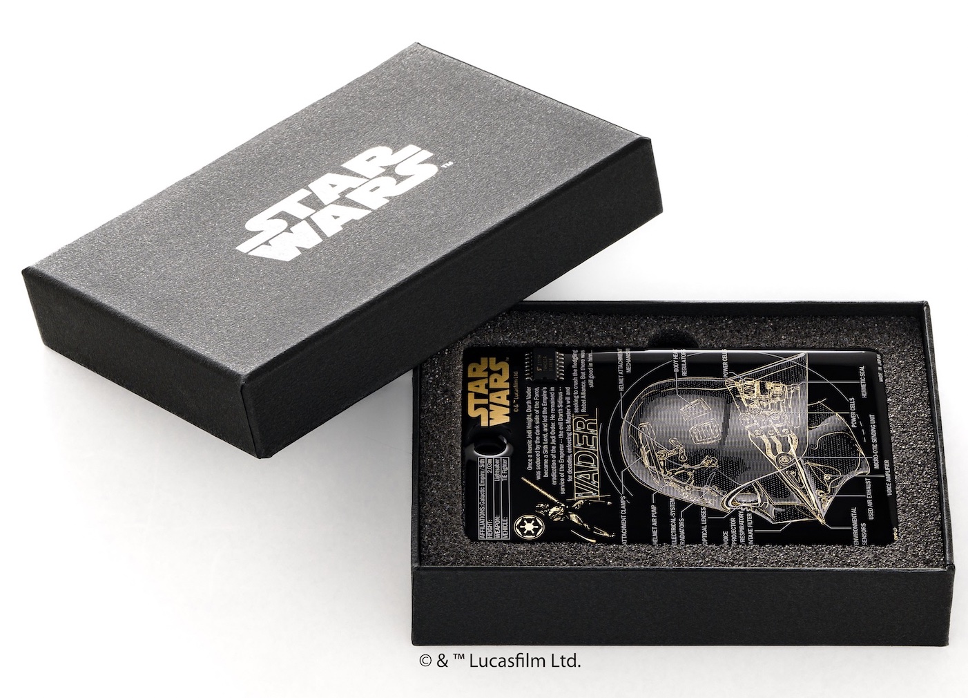 改札タッチでLEDが光るカードケースにダースベイダー/R2-D2など