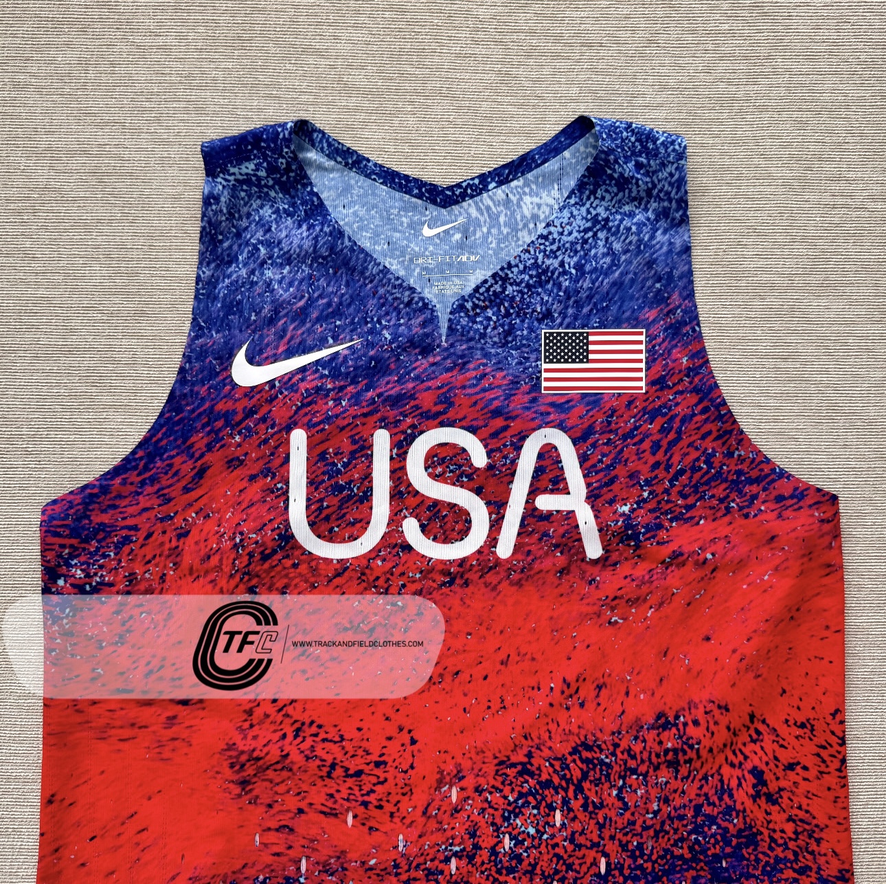 Nike 2024 USA Team Pro Elite W Distance Singlet - Finals Edition