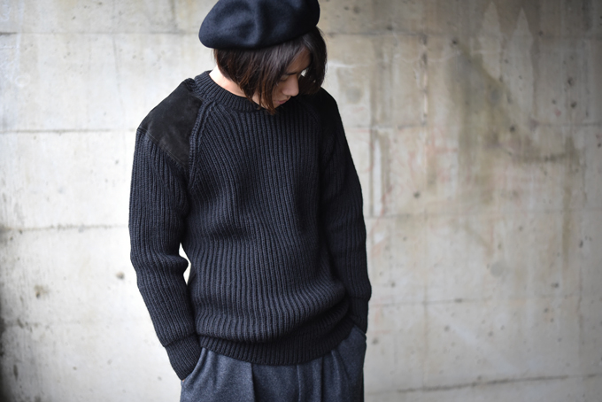 COMOLI -Cottongaba Tielocken Coat & BLACK SHEEP Knit- | twelve blog