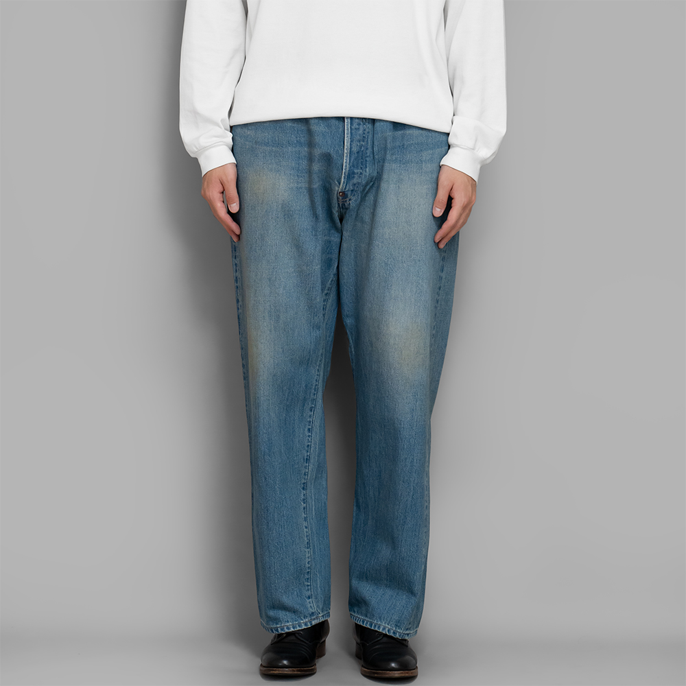 A.PRESSE / No.22 Washed Wide Denim Pants (Indigo) | twelve
