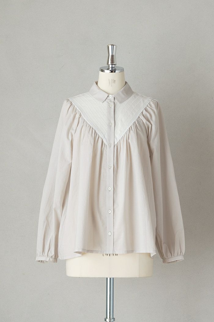 MAGALI マガリ コットンスウェット・スイッチングプルオーバー(24AW