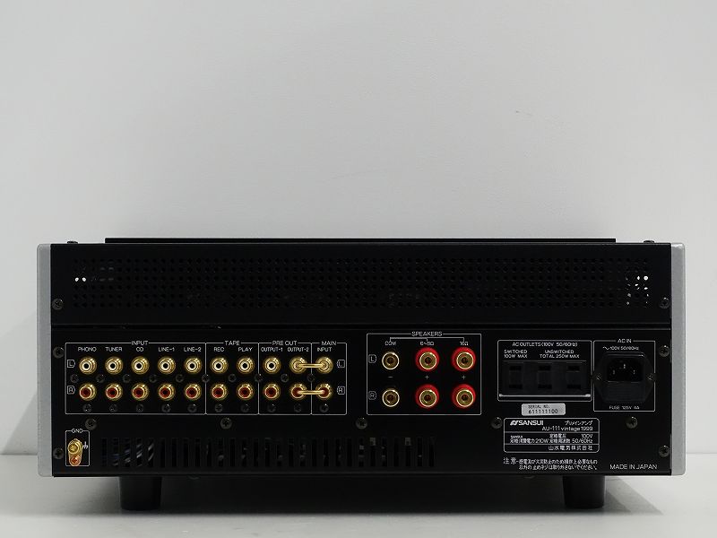 □□SANSUI AU-111 Vintage 1999 真空管プリメインアンプサンスイ