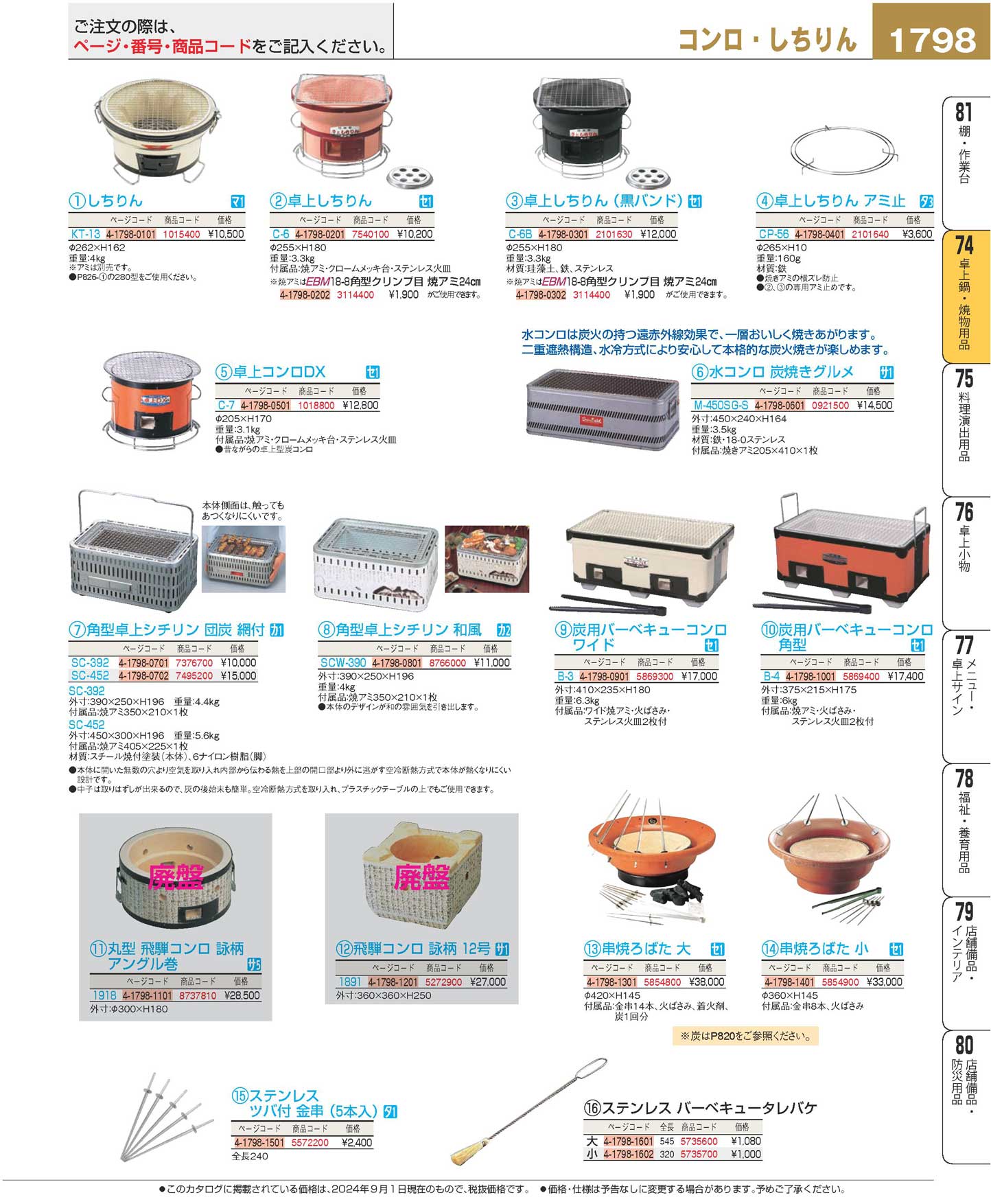 炭用バーベキューコンロ ワイド用部品 焼き網(130)（商品番号5869320）