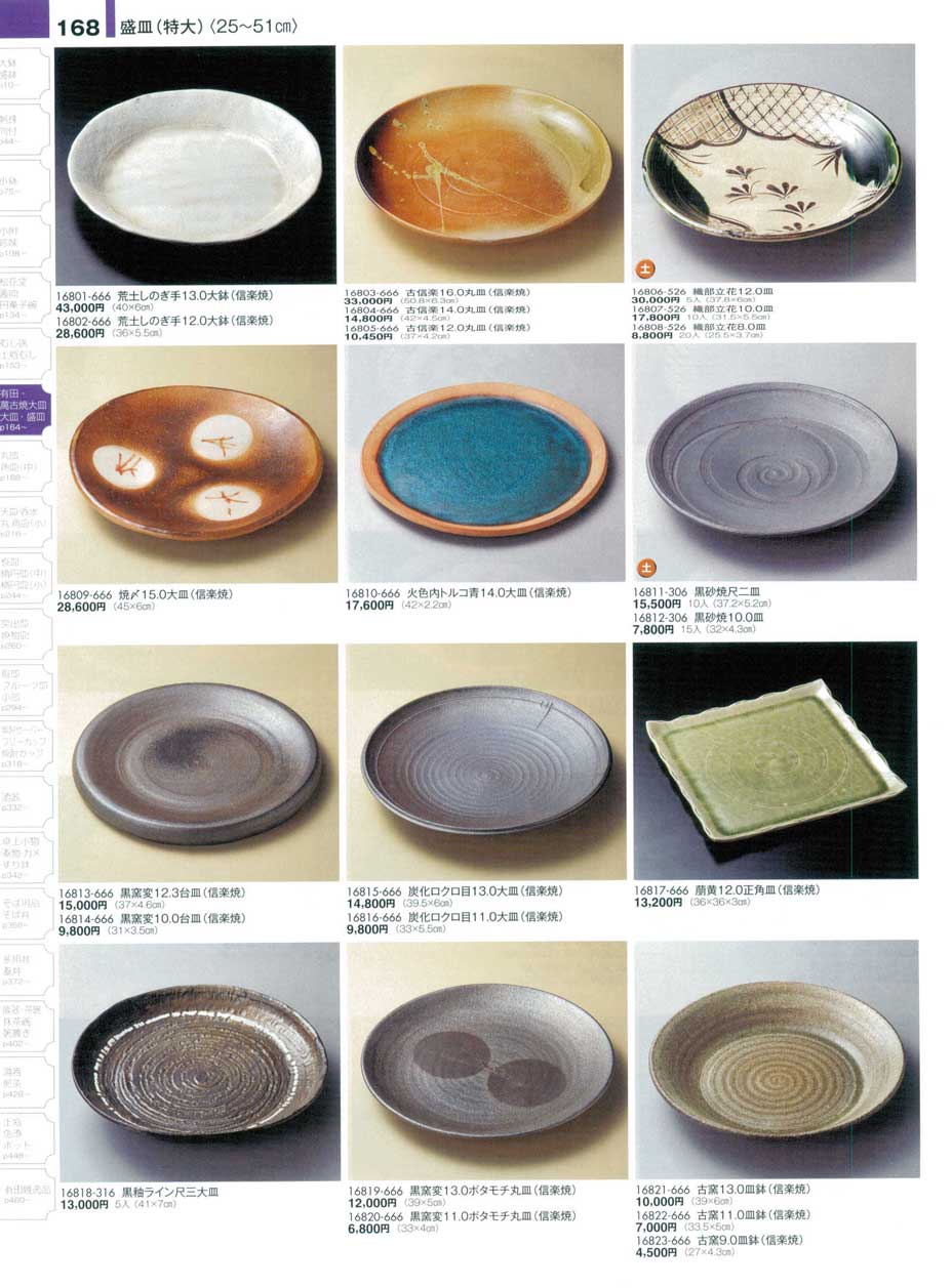 古窯11．0皿鉢（信楽焼）（商品番号16822-666）