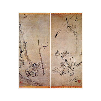 六祖破経・截竹図 ろくそはきょう・さいちくのず | 鶴田 純久の章 お話