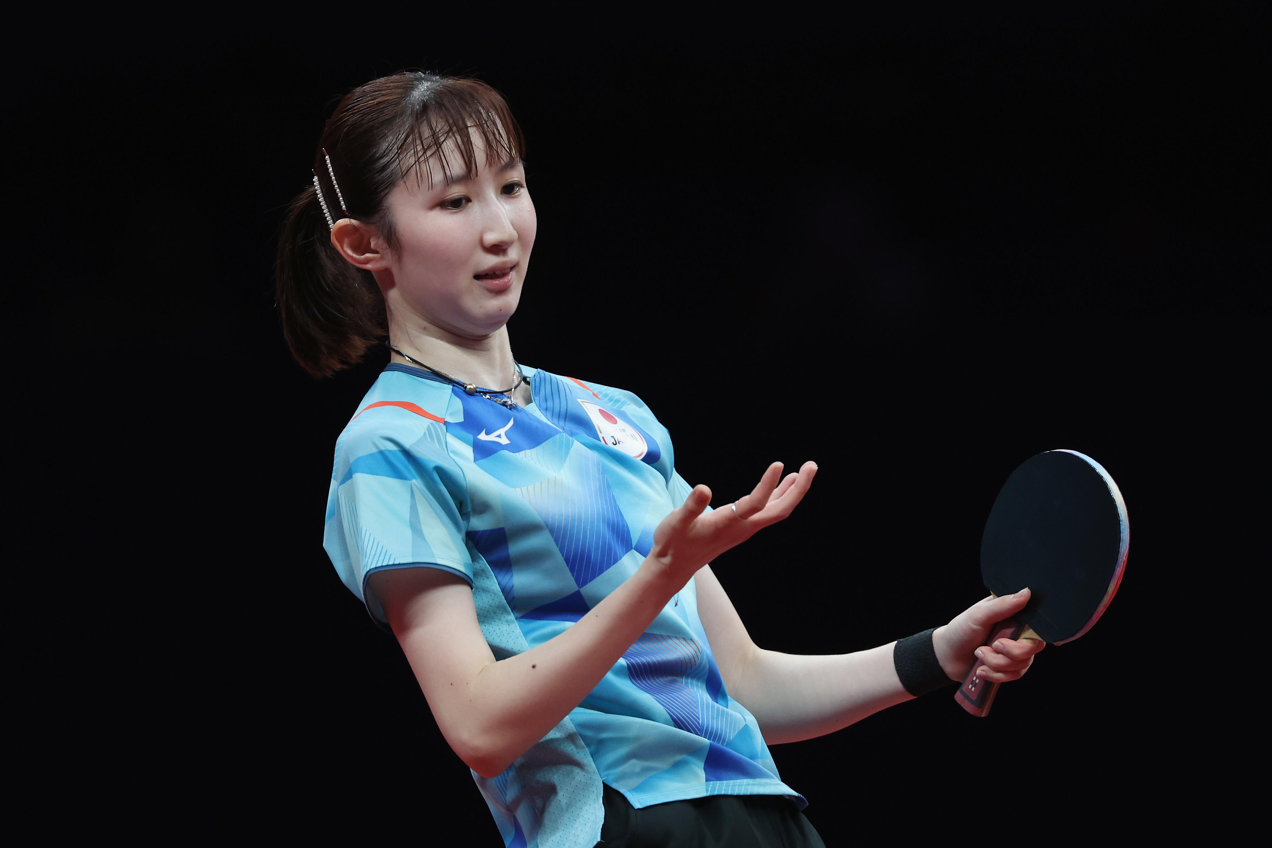 銀メダルの早田ひな「攻めても攻めても、いつの間にか向こうのペースに