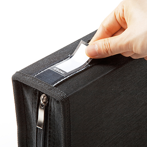 CD・DVDファイルケース 96枚収納 ブラック/200-FCD028【テレビ