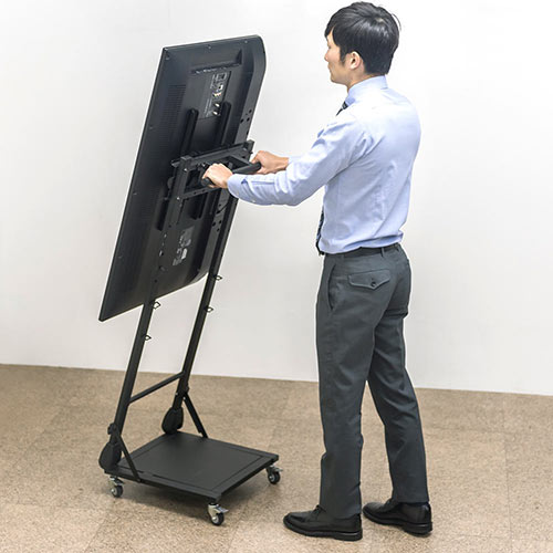 テレビスタンド デジタルサイネージ(ロータイプ・縦設置・移動式