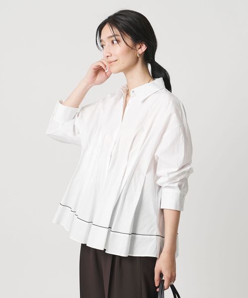 ピンタック シャツブラウス