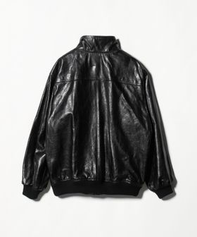 AURALEE＞LAMB LEATHER ZIP BLOUSON/ラムレザー ジップブルゾン