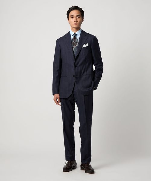 ウール モヘヤ トロピカル ダブル 6ボタン スーツ MC‐MODEL