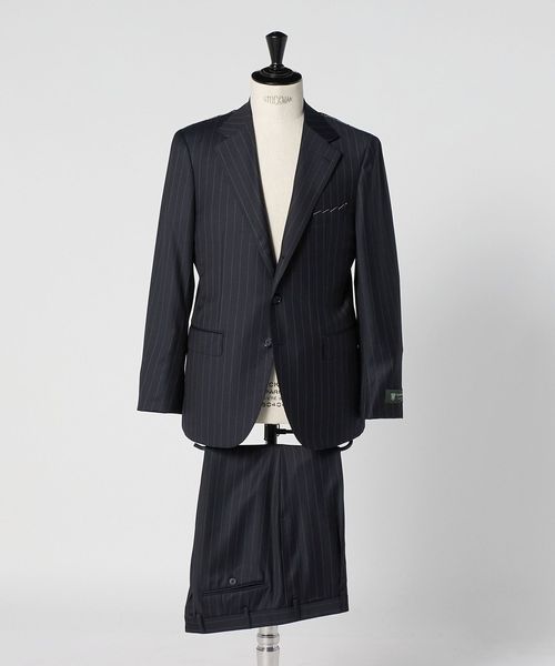 SOVEREIGN＞ペンシルストライプ シングル 3ボタン スーツ