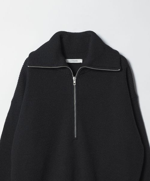 LEMAIRE＞HALF ZIP SWEATER/ハーフジップ セーター