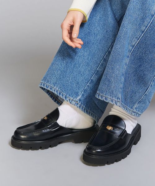 別注】＜CAMINANDO＞レザー コインローファー スライダー