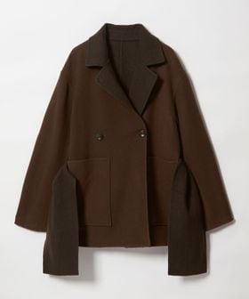 ATTISESSION＞リバーシブル ベルト コート